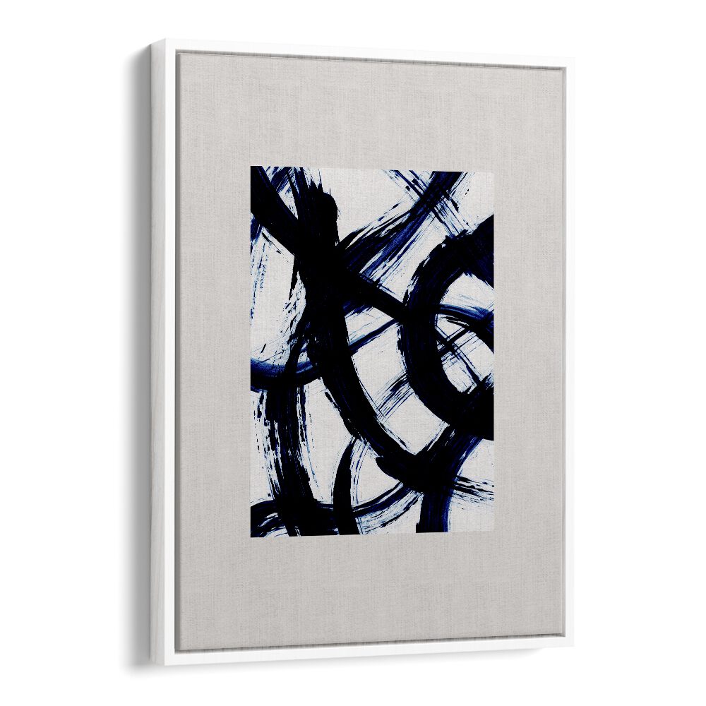 Abstract Brush Strokes Boxed By Mareike Bohmer Abstract art painting Artwork in White Floater Frame
