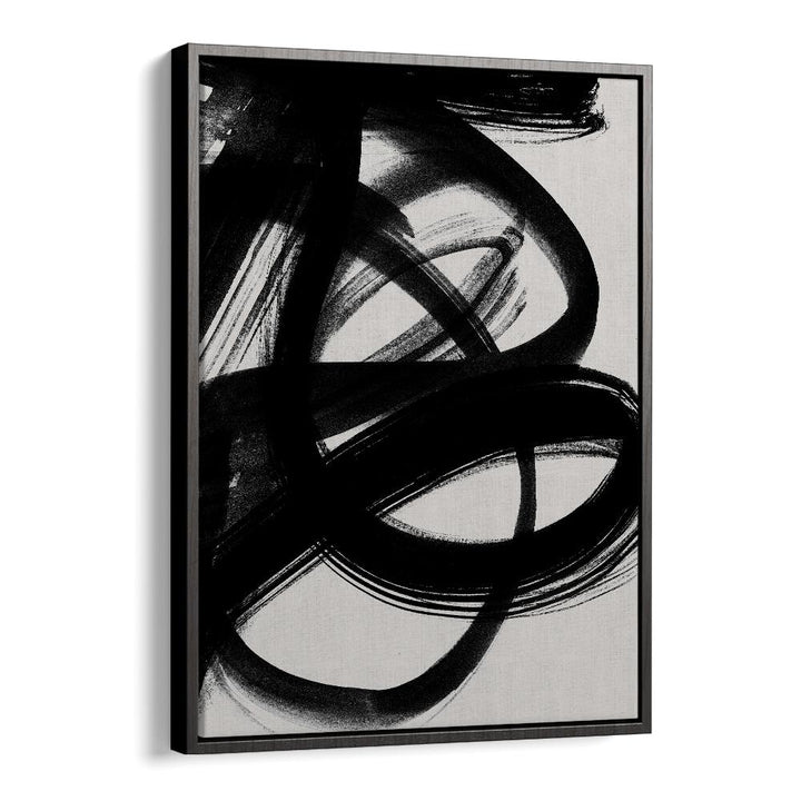 Abstract Brush Strokes V By Mareike Bohmer Abstract Art Artwork in Black Floater Frame
