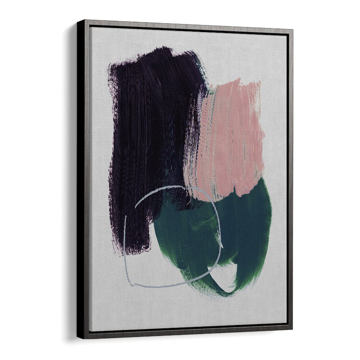 Abstract Brush Strokes X By Mareike Bohmer Abstract Art Artwork in Black Floater Frame
