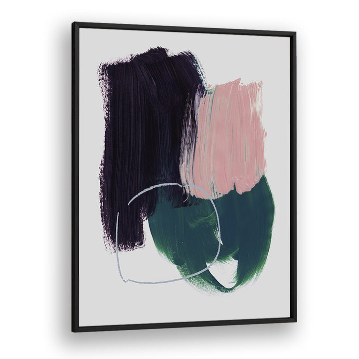 Abstract Brush Strokes X By Mareike Bohmer Abstract art Artwork in Black Plain Frame
