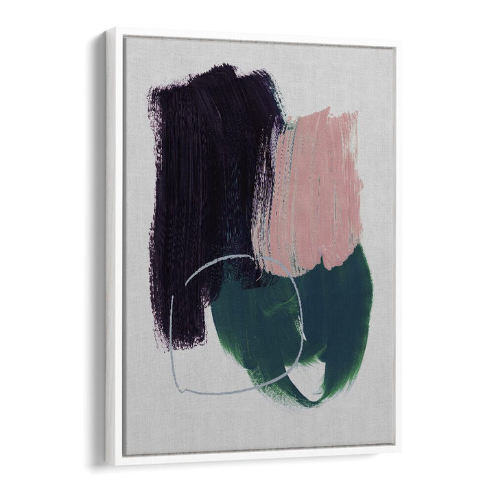 Abstract Brush Strokes X By Mareike Bohmer Abstract art painting Artwork in White Floater Frame
