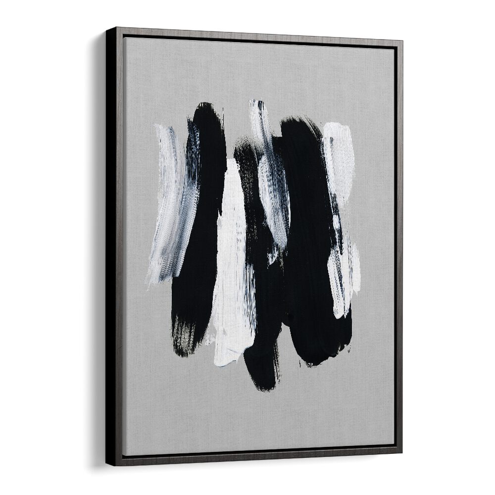 Abstract Brush Strokes Xii By Mareike Bohmer Abstract Art Artwork in Black Floater Frame
