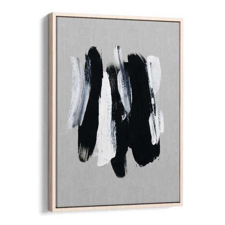 Abstract Brush Strokes Xii By Mareike Bohmer Abstract Art Artwork in Oak Wood Floater Frame
