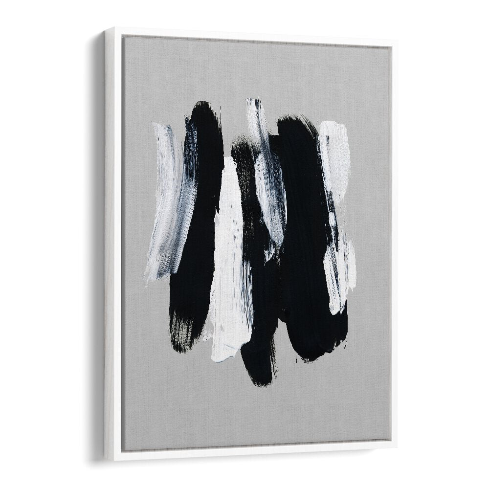 Abstract Brush Strokes Xii By Mareike Bohmer Abstract art painting Artwork in White Floater Frame
