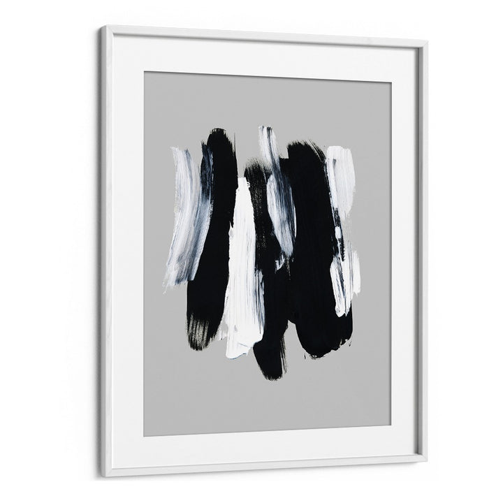 Abstract Brush Strokes Xii By Mareike Bohmer Abstract Art Artwork in White Frame With Mount