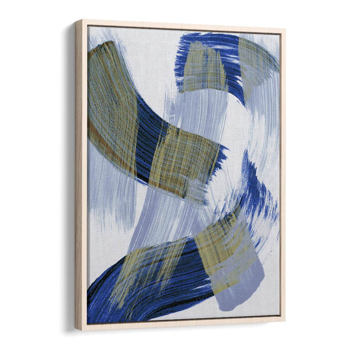 Abstract Brushdance By Mareike Bohmer Abstract Art Artwork in Oak Wood Floater Frame
