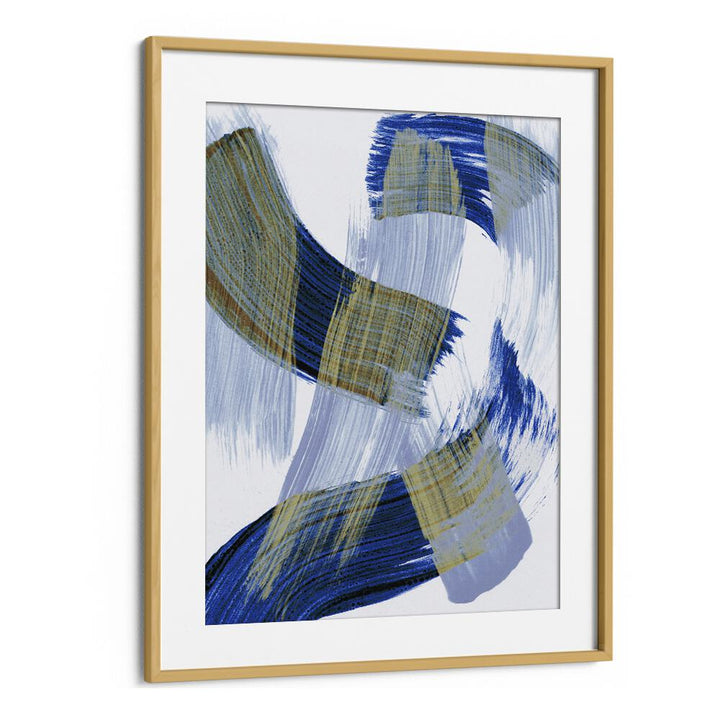 Abstract Brushdance By Mareike Bohmer Abstract Art Artwork in Oak Wood Frame With Mount
