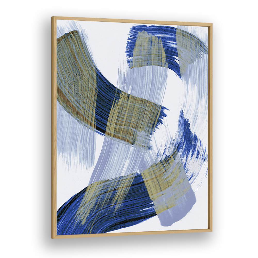 Abstract BrushdanceBy Mareike Bohmer Abstract Art Artwork in Oak Wood Plain Frame
