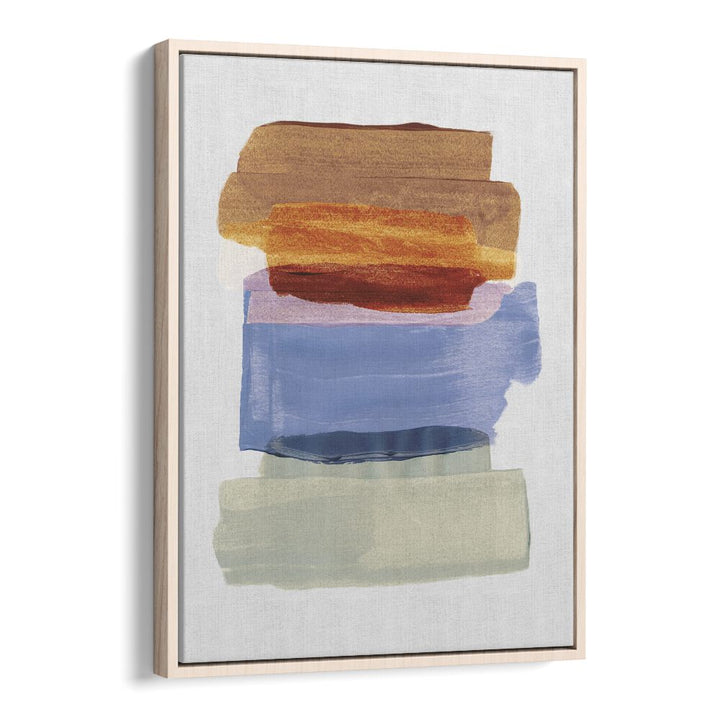 Abstract Brushfire By Mareike Bohmer Abstract Art Artwork in Oak Wood Floater Frame
