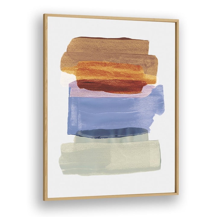 Abstract Brushfire By Mareike Bohmer Abstract Art Artwork in Oak Wood Plain Frame
