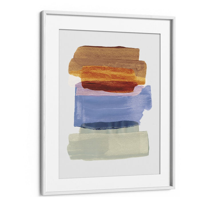 Abstract Brushfire By Mareike Bohmer Abstract Art Artwork in White Frame With Mount