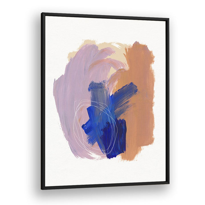 Abstract Brushflow By Mareike Bohmer Abstract art Artwork in Black Plain Frame
