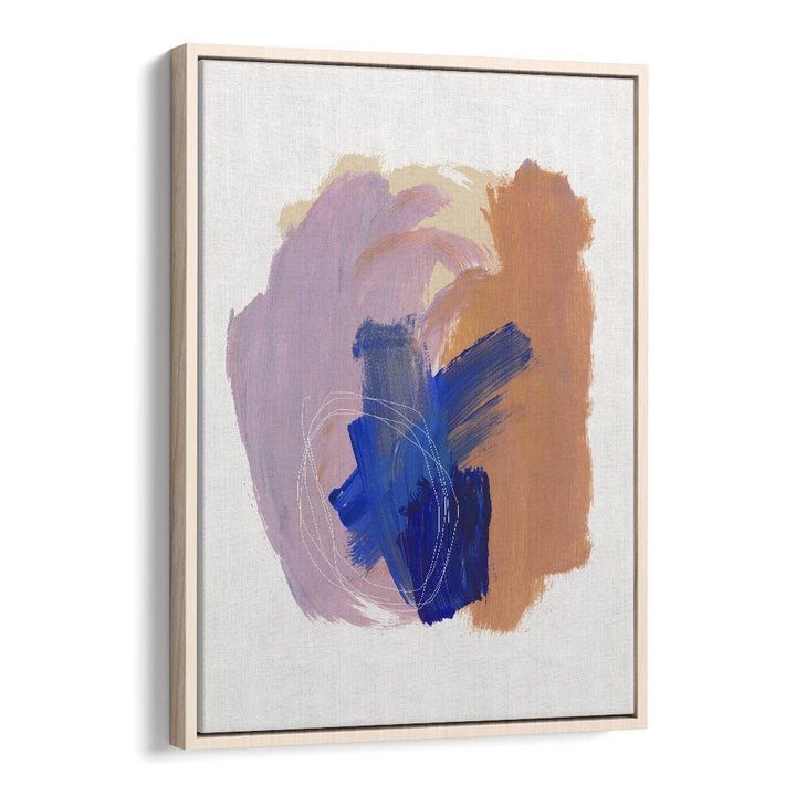 Abstract Brushflow By Mareike Bohmer Abstract Art Artwork in Oak Wood Floater Frame
