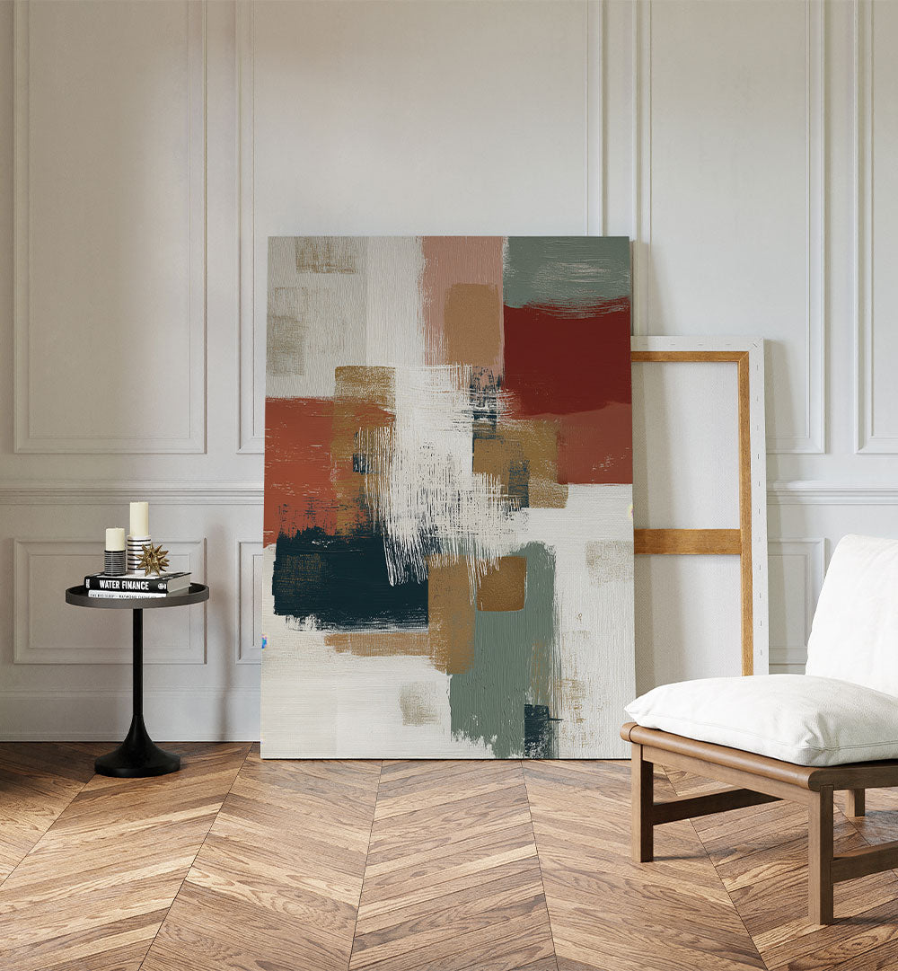 ABSTRACT BRUSHSTROKE GRID I