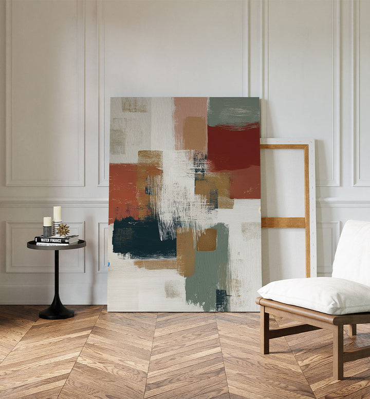 ABSTRACT BRUSHSTROKE GRID I