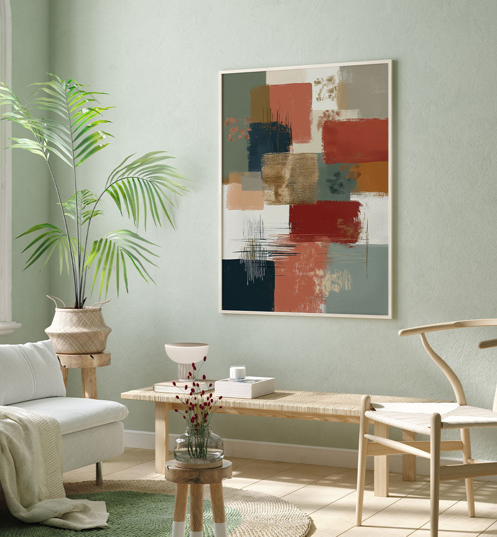 ABSTRACT BRUSHSTROKE GRID II