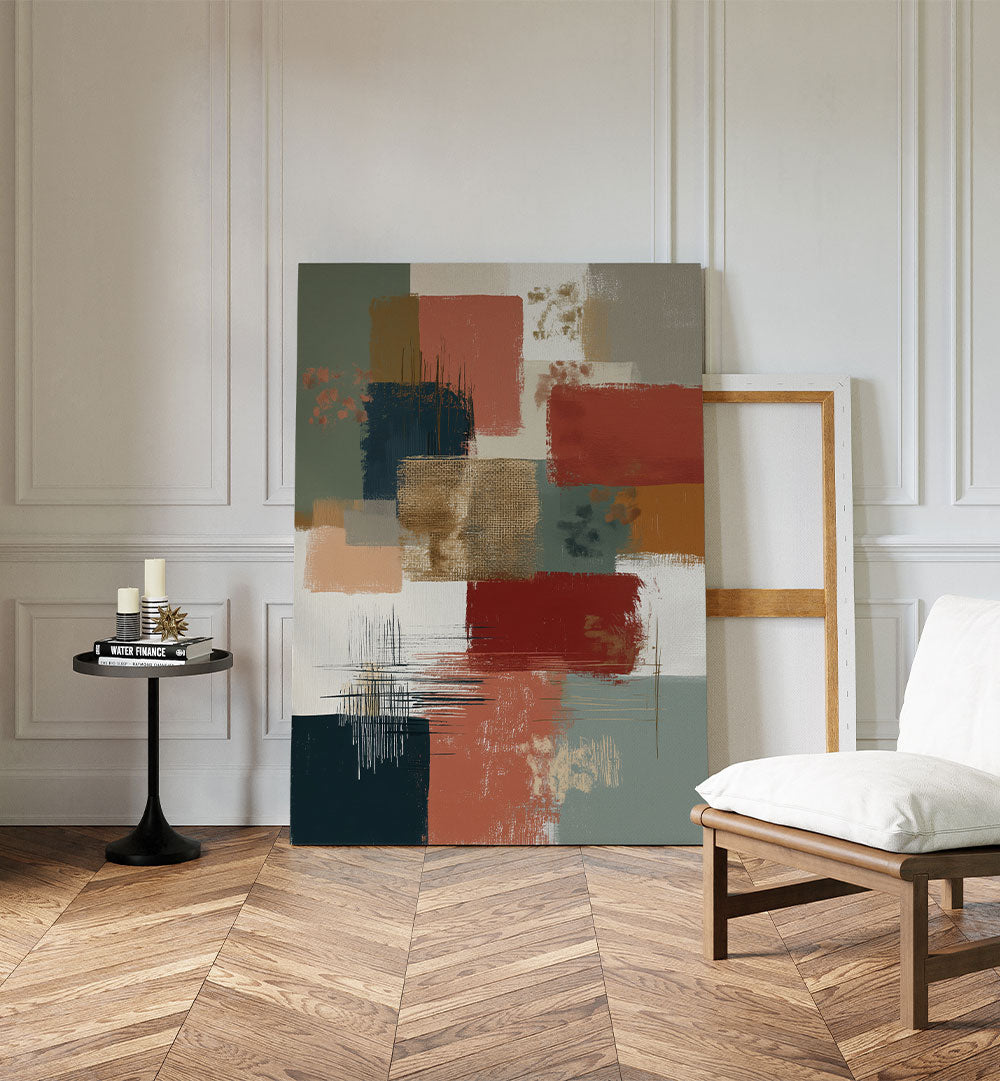 ABSTRACT BRUSHSTROKE GRID II