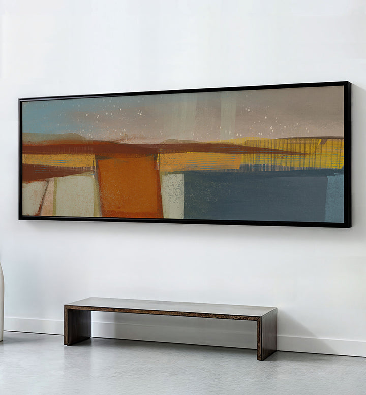 ABSTRACT DESERT HORIZON , PANORAMIC ART