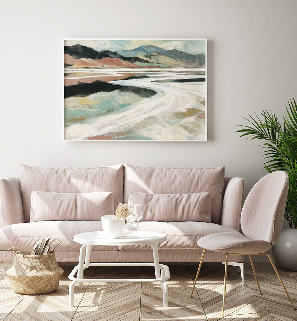 ABSTRACT DESERT SALT FLATS