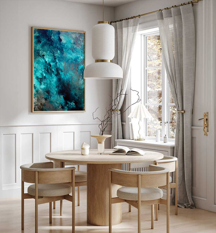 Stunning ABSTRACTION DESIGN VII, ABSTRACT PAINTINGS, enhances modern spaces with captivating colors and sophistication.