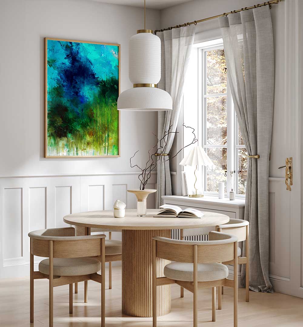 Transform your home with ABSTRACTION DESIGN VI, ABSTRACT PAINTINGS, a vibrant focal point for modern spaces.
