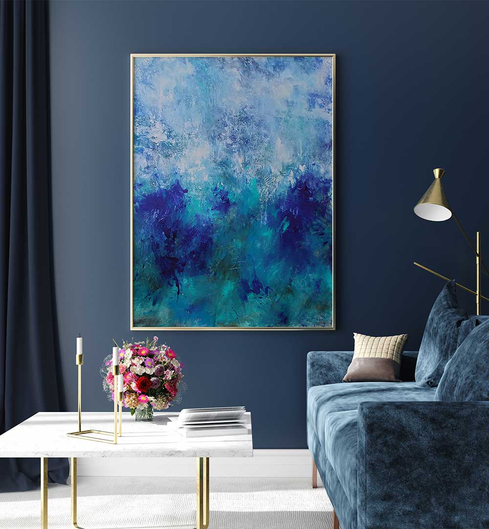 Stunning ABSTRACTION DESIGN IV, ABSTRACT PAINTINGS enhances your living space with vibrant colors and contemporary style.