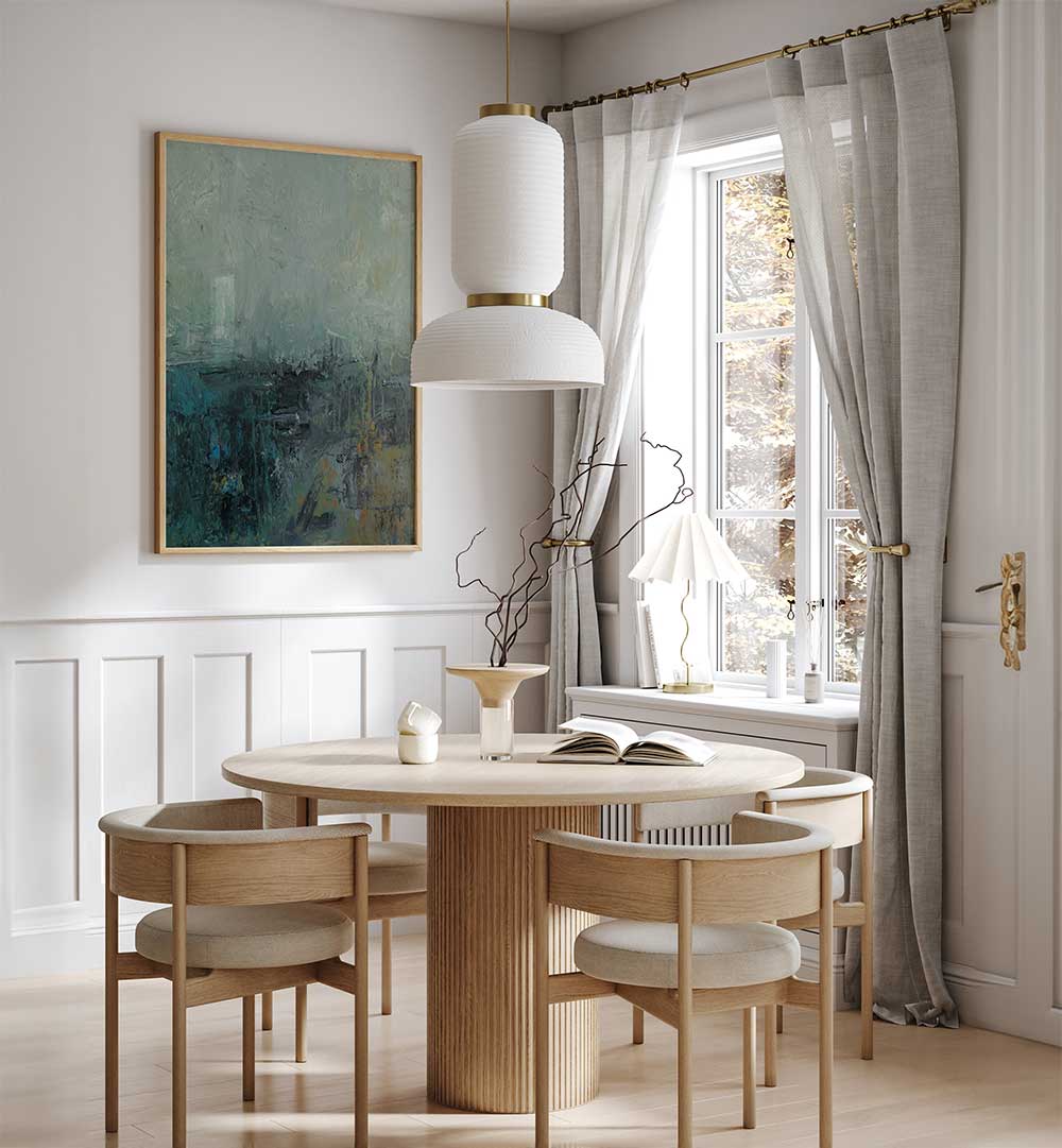 Elevate your decor with ABSTRACTION DESIGN XIV, abstract paintings featuring bold strokes and a harmonious palette.