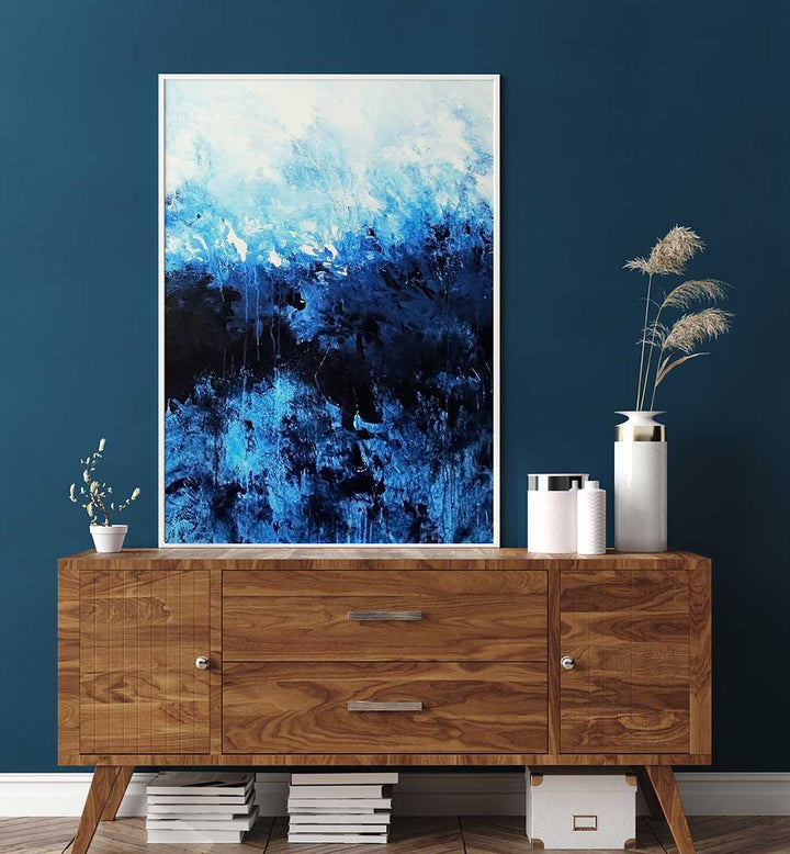 Elevate your decor with ABSTRACT DESIGN XIX, a stunning abstract painting featuring vibrant colors and modern aesthetics.