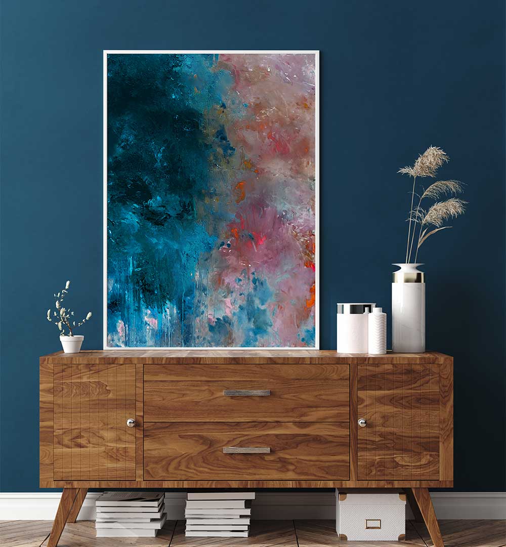 Elevate your space with ABSTRACT DESIGN XVIII, vibrant ABSTRACT PAINTINGS that embody modern aesthetics.