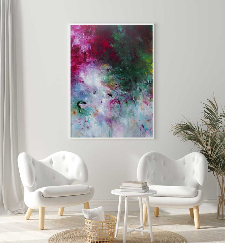 Vibrant ABSTRACT DESIGN XVII, ABSTRACT PAINTINGS enhance your space with captivating colors and intricate brush strokes.