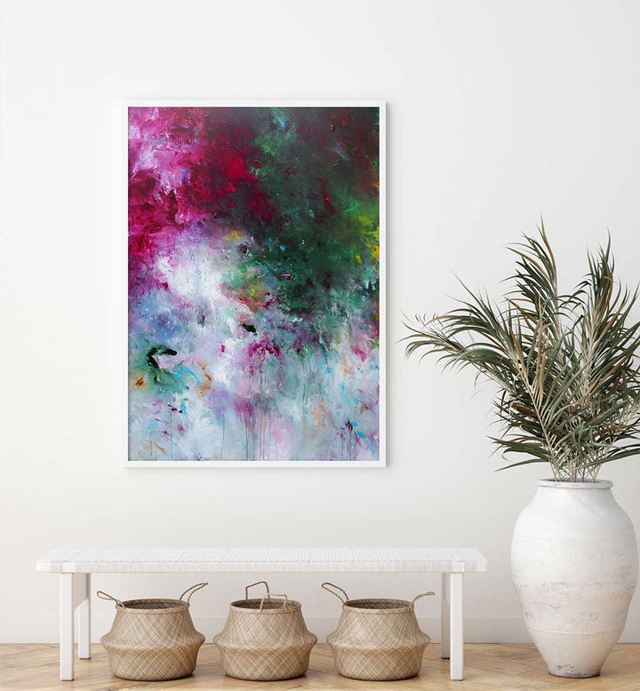 Vibrant ABSTRACT DESIGN XVII, ABSTRACT PAINTINGS artwork enhances any space with captivating colors and textures.