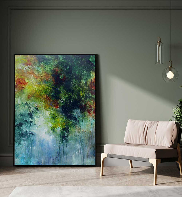 Elevate your decor with ABSTRACT DESIGN XV, a stunning piece of ABSTRACT PAINTINGS that blends modern aesthetics beautifully.
