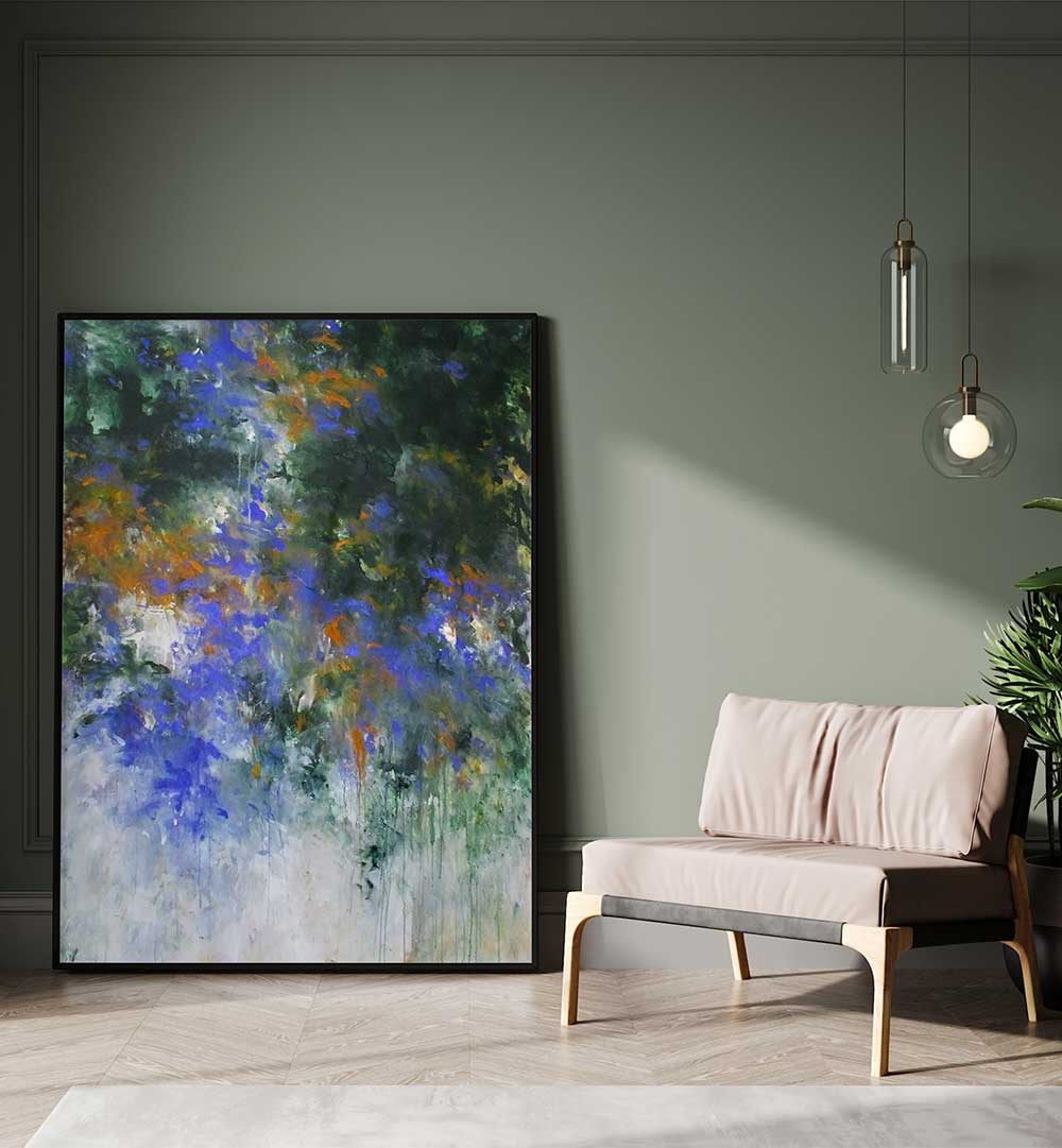 Beautifully vibrant ABSTRACT DESIGN XIV , ABSTRACT PAINTINGS transforming modern living spaces with stunning colors.