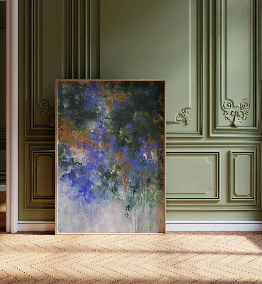 ABSTRACT DESIGN XIV, ABSTRACT PAINTINGS showcases vibrant colors and textures, perfect for modern living spaces.