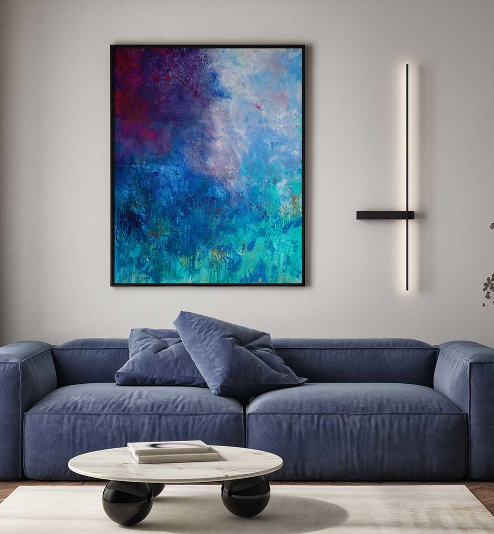 Captivating ABSTRACT DESIGN III, ABSTRACT PAINTINGS enhances your space with vibrant colors and elegant creativity.