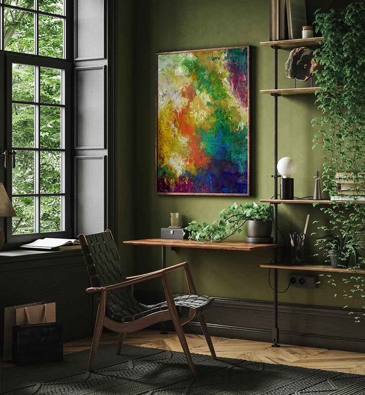 Transform your space with ABSTRACTION DESIGN IX, ABSTRACT PAINTINGS, showcasing vibrant colors and bold expression.
