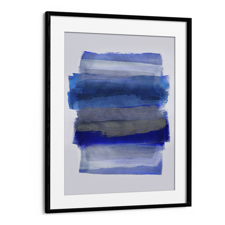 Abstract Duality In Brush Strokes By Mareike Bohmer Abstract Art Artwork in Black Frame With Mount
