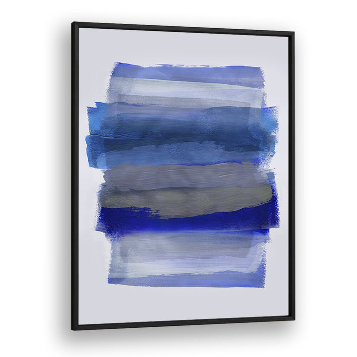 Abstract Duality In Brush Strokes By Mareike Bohmer Abstract art Artwork in Black Plain Frame
