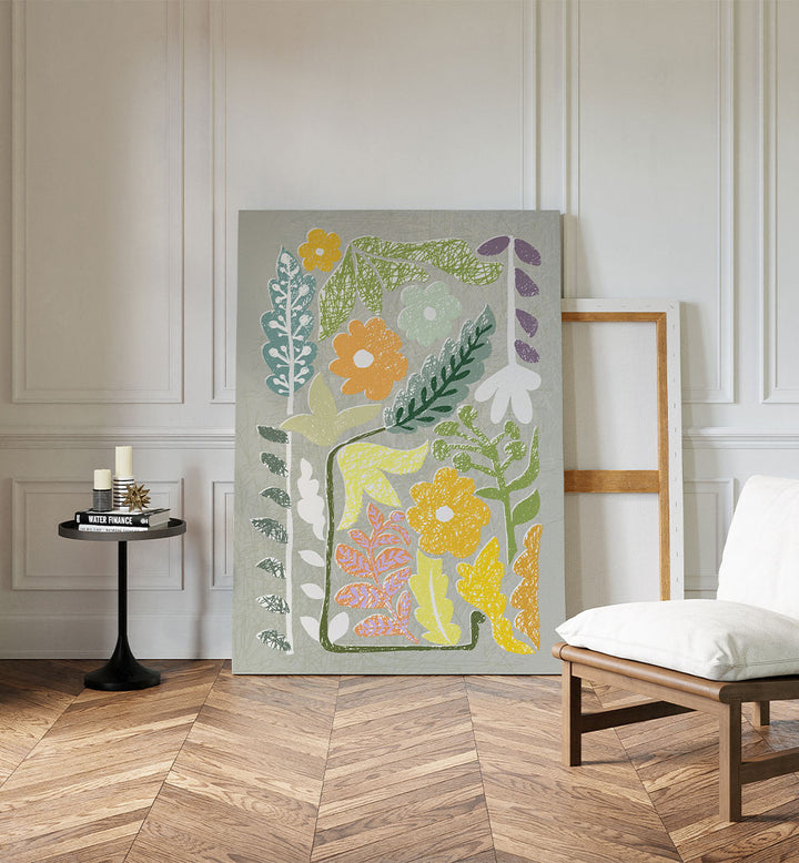 ABSTRACT FLORAL GARDEN