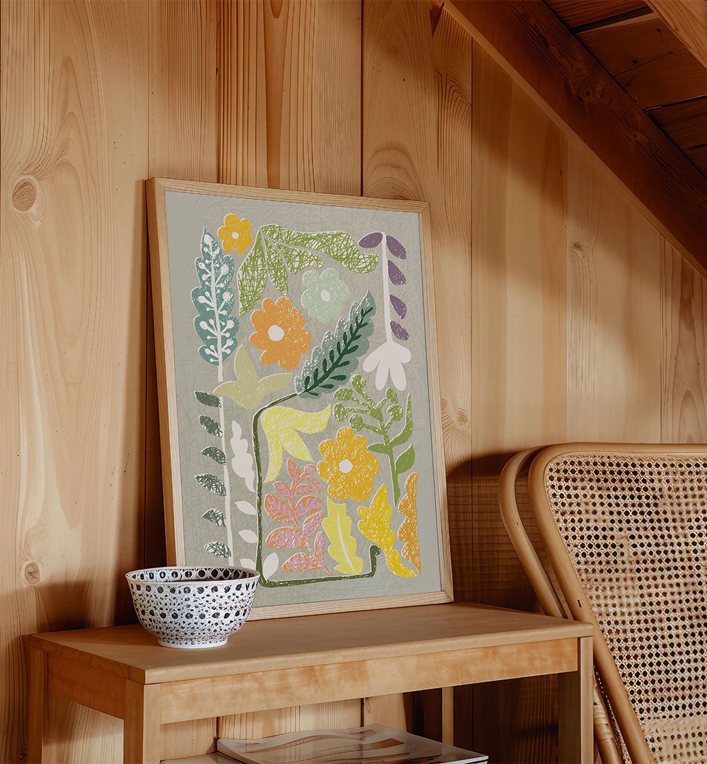 ABSTRACT FLORAL GARDEN