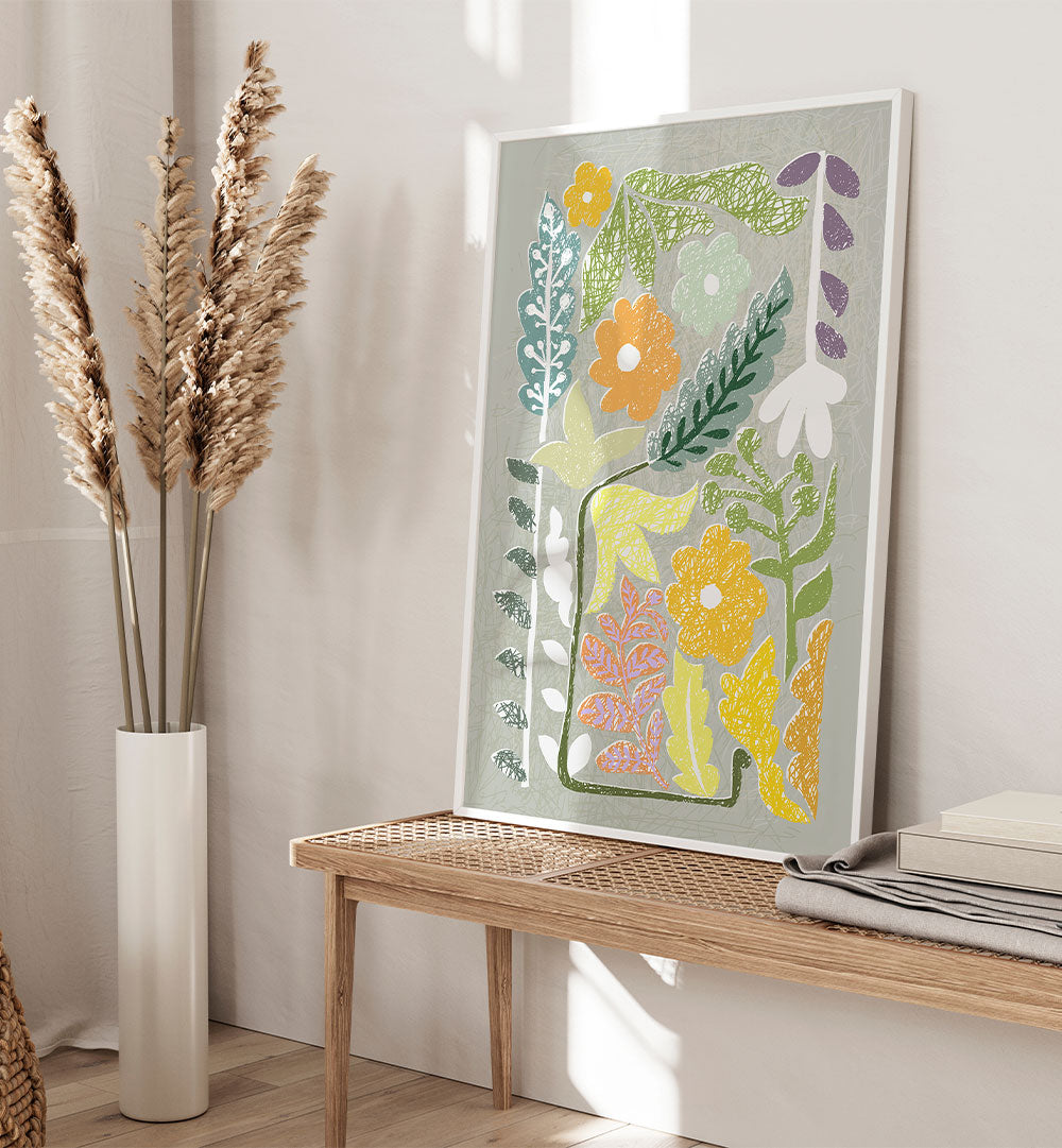 ABSTRACT FLORAL GARDEN