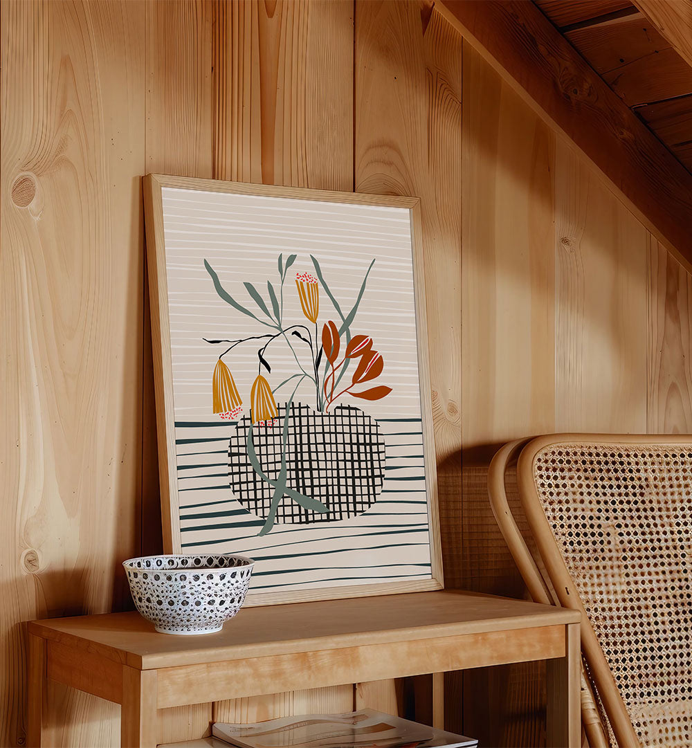 ABSTRACT FLORAL STILL LIFE