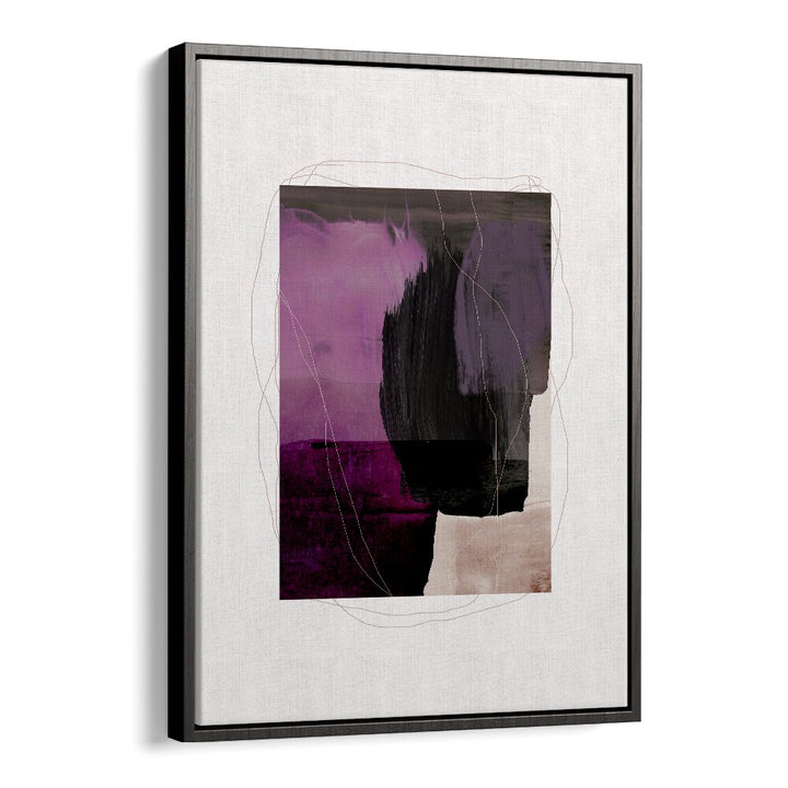 Abstract Fluid Brush Strokes By Mareike Bohmer Abstract Art Artwork in Black Floater Frame
