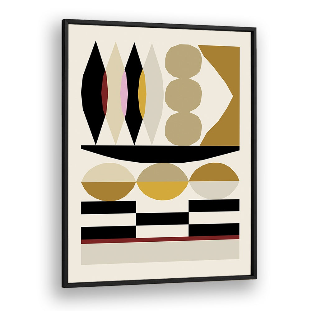 Abstract Geometric Composition III Geometric art Artwork in Black Plain Frame