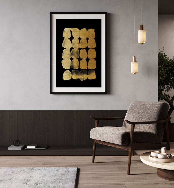 ABSTRACT GOLD BLOCKS
