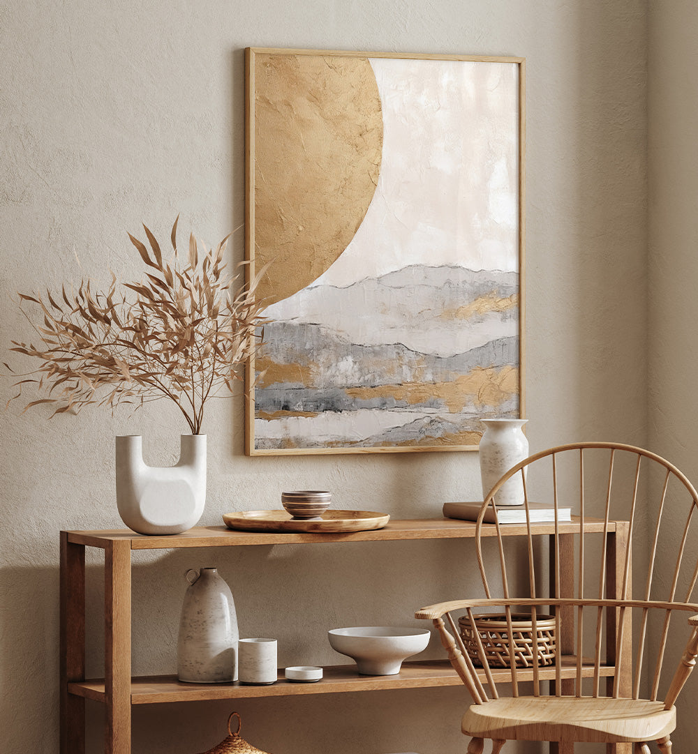 ABSTRACT GOLDEN LANDSCAPE