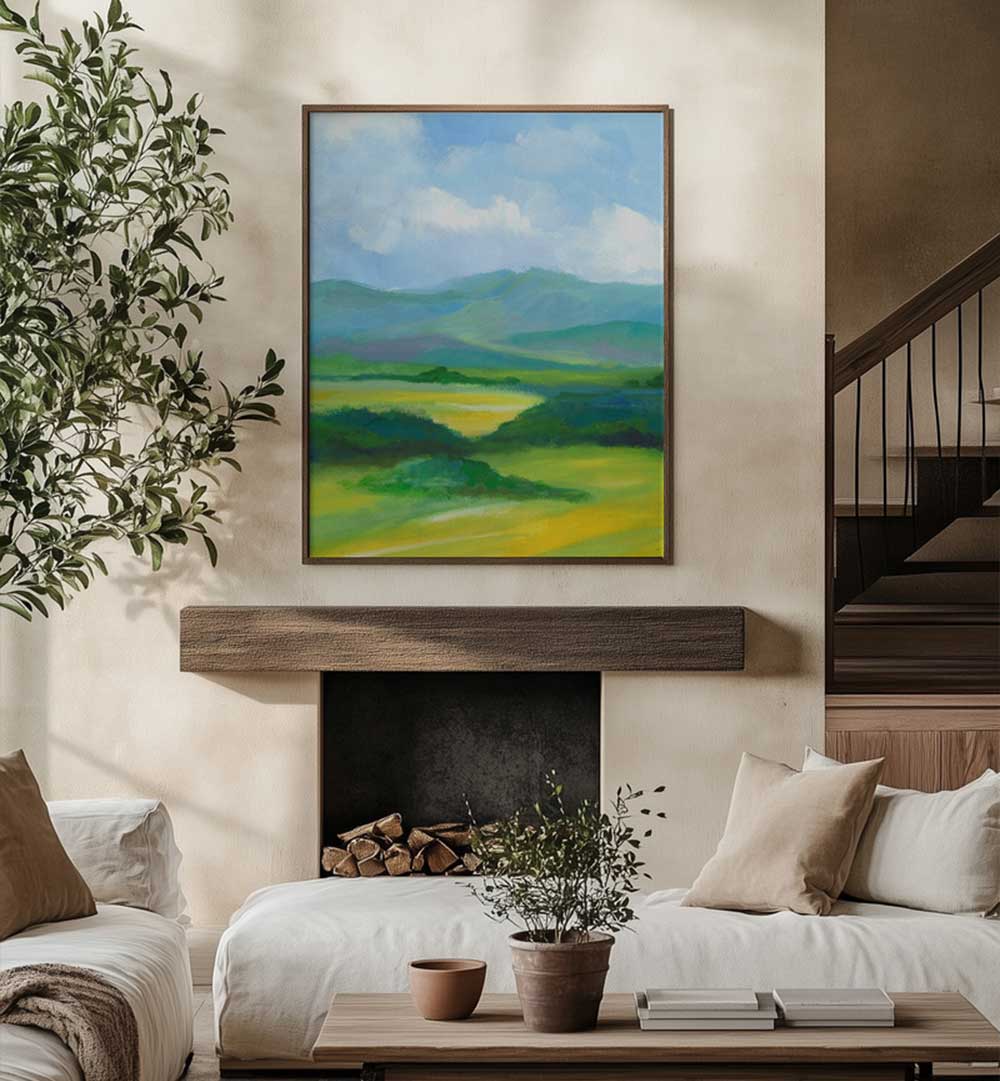 ABSTRACT LANDSCAPE IV , LANDSCAPE PAINTINGS