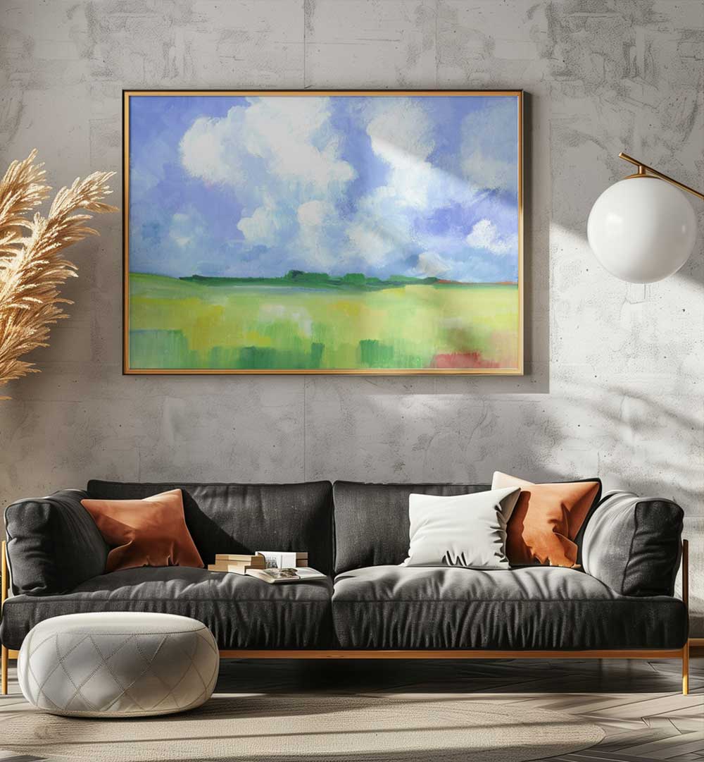 ABSTRACT LANDSCAPE VIII , LANDSCAPE PAINTINGS