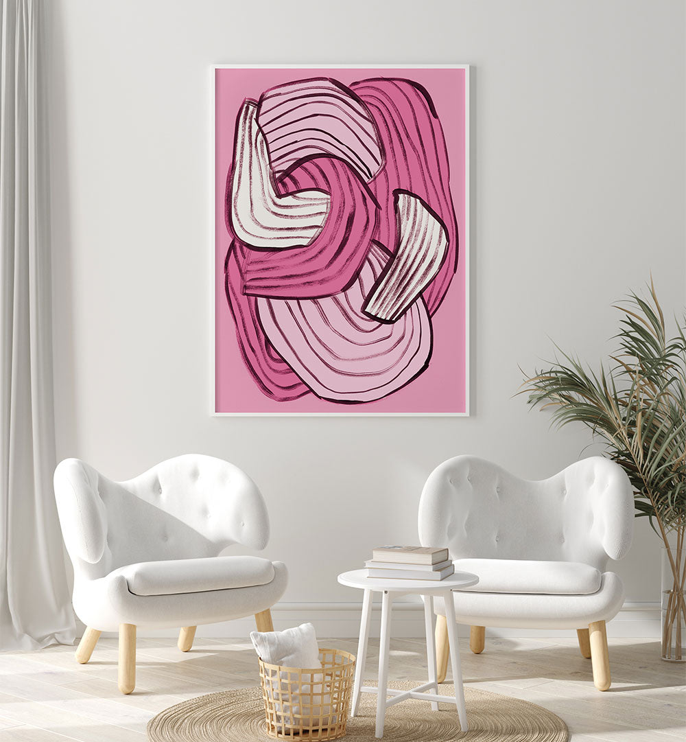 ABSTRACT PINK FLOW