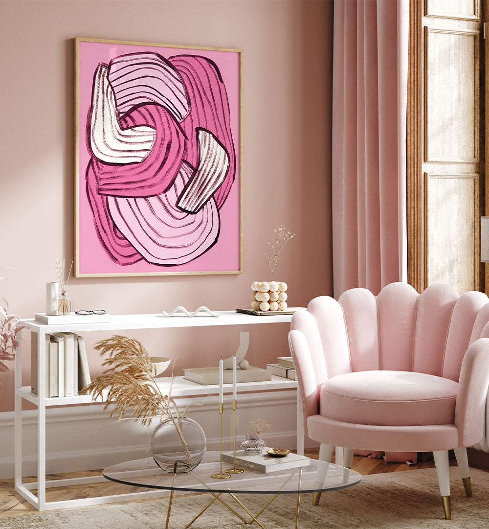 ABSTRACT PINK FLOW